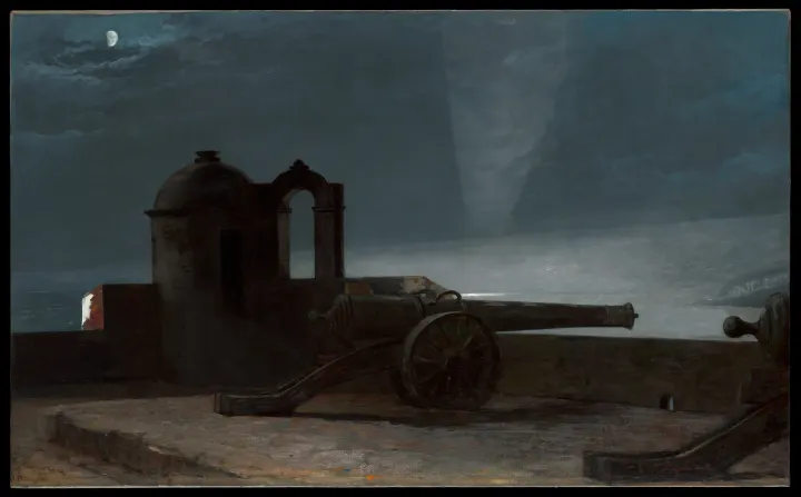 Searchlight on Harbor Entrance, Santiago de Cuba, by Winslow Homer