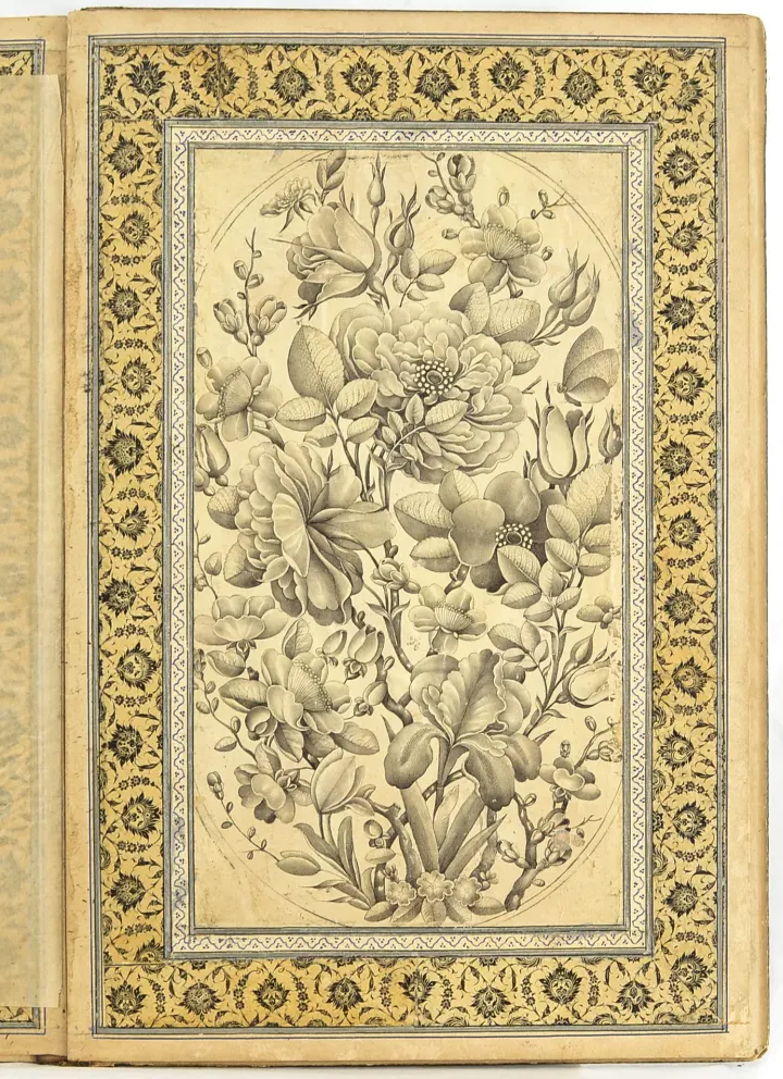 Album of Flower Paintings, by Fathallah Shirazi