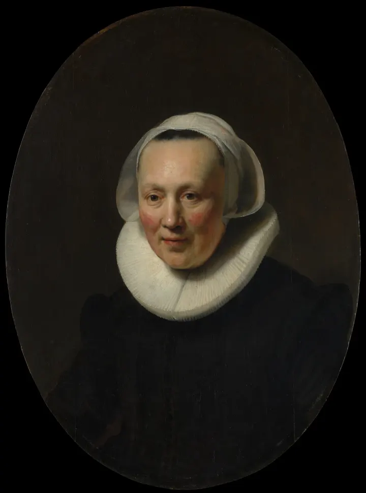 Portrait of a Woman, by Rembrandt (Rembrandt van Rijn)