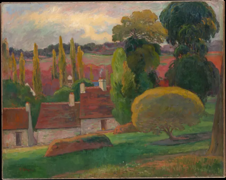 A Farm in Brittany, by Paul Gauguin