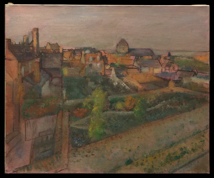 View of Saint-Valéry-sur-Somme, by Edgar Degas