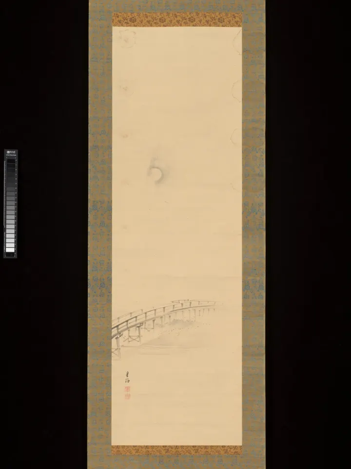 Uji Bridge in the Moonlight, by Gantoku